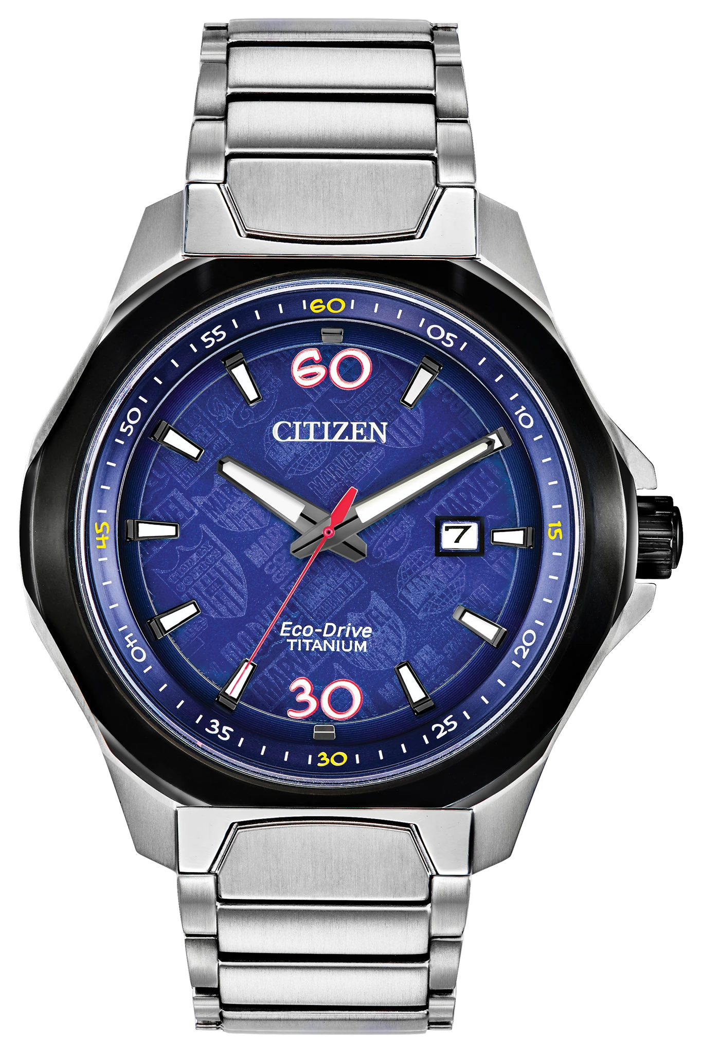 Marvel 80th Anniversary Blue Dial Super Titanium Bracelet AW1548